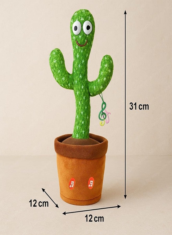 DZOPE Rechargeable Talking Cactus Toy for Kids - Musical Dancing, Speaking Cactus Toy for Babies - Educational Talking Toy for Baby Boys & Girls (0-3 Years) - Speaking, Repeating for Toddlers - Image 3